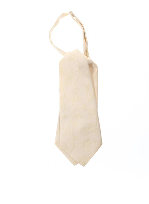 Cravate tissage satiné beige WEDDING homme