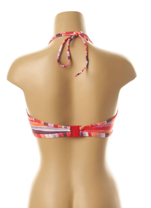 Haut de maillot de bain fermeture liens à nouer haut soutien-gorge moulé orange FREYA femme