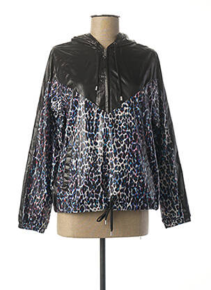Coupe-vent manches longues a capuche noir IKKS femme
