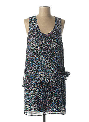 Robe mi-longue sans manche sans manche bleu IKKS femme
