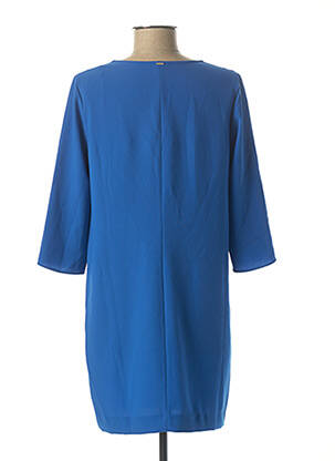 Robe mi-longue manches 3/4 manches 3/4 bleu IKKS femme
