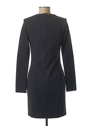 Robe mi-longue manches longues manches longues bleu IKKS femme