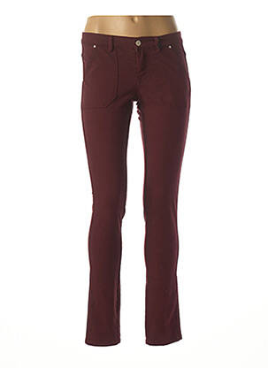 Pantalon slim taille basse violet IKKS femme