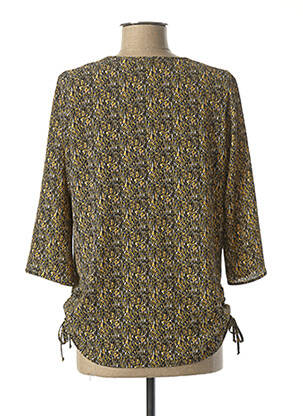 Blouse imprimé fantaisie manches 3/4 jaune IKKS femme