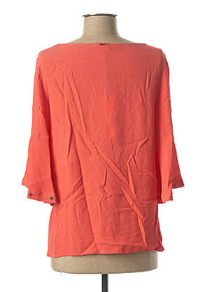 Blouse col rond manches 3/4 orange IKKS femme