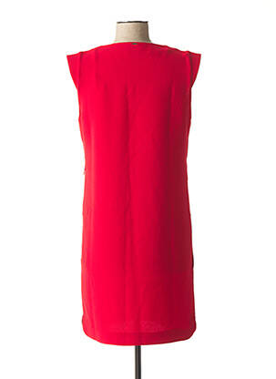 Robe courte manches courtes manches courtes rouge IKKS femme