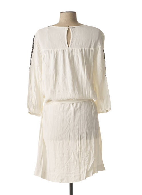 Robe mi-longue blanc IKKS femme