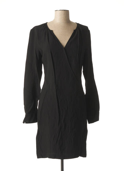 Robe mi-longue noir IKKS pour femme