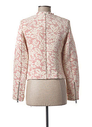 Veste casual col rond rose IKKS femme