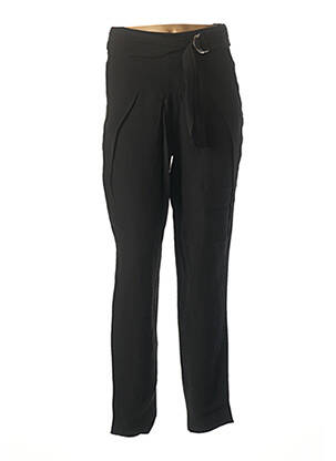 Pantalon 7/8 taille haute taille haute noir IKKS femme