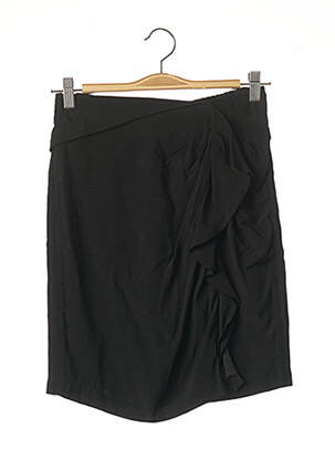 Jupe courte coupe droite noir IKKS femme