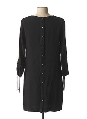 Robe mi-longue manches 3/4 manches 3/4 noir IKKS femme