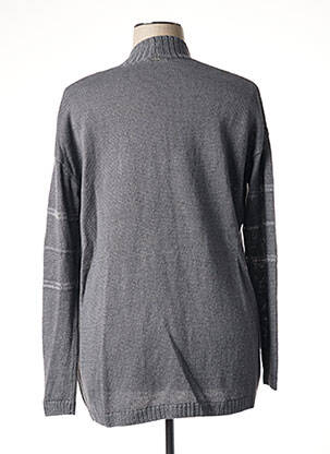 Gilet manches longues stretch gris IKKS femme