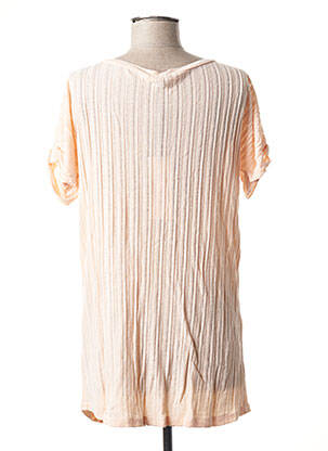 T-shirt stretch manches courtes rose IKKS femme