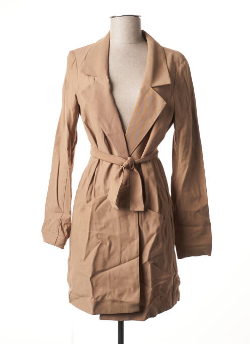 Manteau court poches sans capuche marron I.CODE (By IKKS) femme