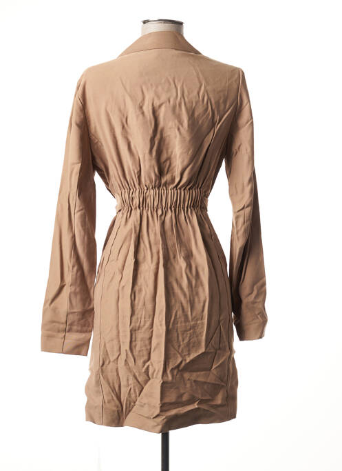 Manteau court poches sans capuche marron I.CODE (By IKKS) femme