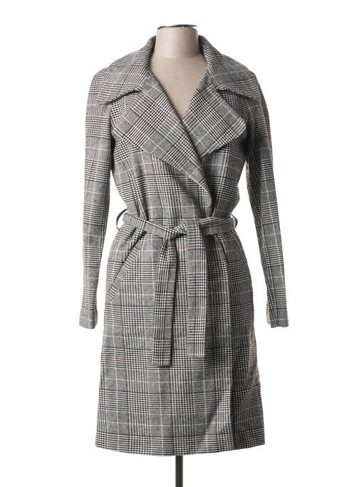 Manteau long gris I.CODE (By IKKS) pour femme