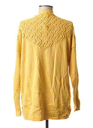 Gilet manches longues col v jaune I.CODE (By IKKS) femme