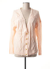 Gilet manches longues rose I.CODE (By IKKS) pour femme seconde vue