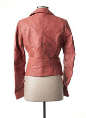 Veste en cuir rose I.CODE (By IKKS) pour femme seconde vue