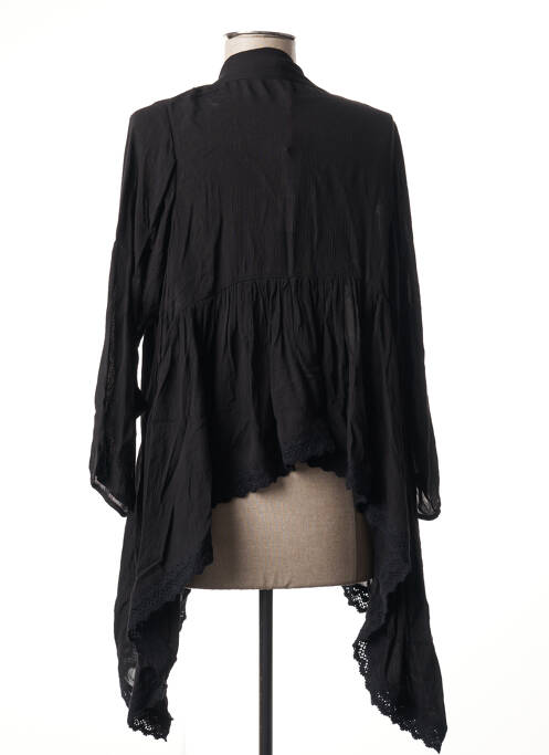 Gilet manches longues col châle noir I.CODE (By IKKS) femme