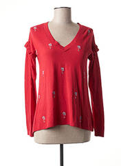 Pull rouge I.CODE (By IKKS) pour femme seconde vue