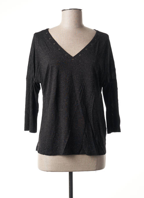 T-shirt noir I.CODE (By IKKS) pour femme