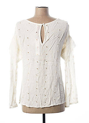 Blouse col rond blanc I.CODE (By IKKS) femme