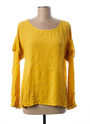 Blouse col rond jaune I.CODE (By IKKS) femme