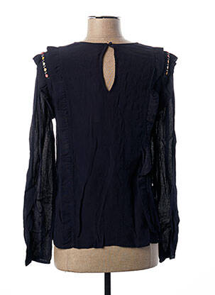 Blouse col rond manches longues bleu I.CODE (By IKKS) femme