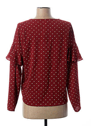 Blouse imprimé fantaisie manches longues rouge I.CODE (By IKKS) femme