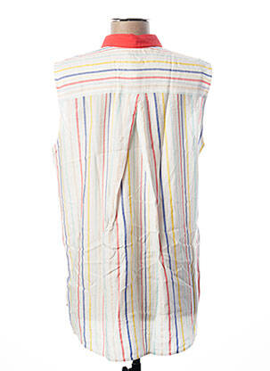 Chemisier coupe droite sans manche blanc I.CODE (By IKKS) femme