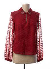 Blouse rouge I.CODE (By IKKS) pour femme seconde vue