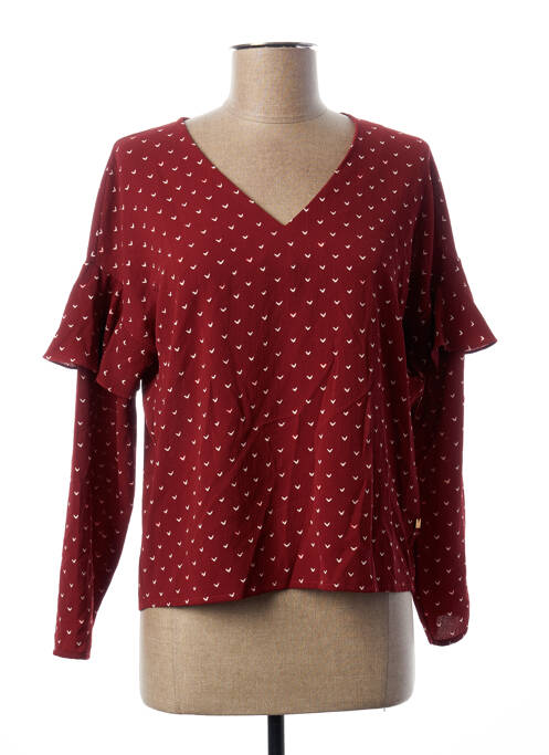 Blouse rouge I.CODE (By IKKS) pour femme