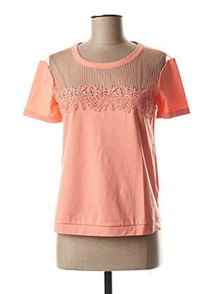 Top stretch manches courtes rose I.CODE (By IKKS) femme