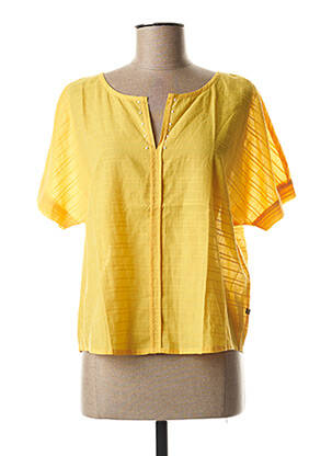 Blouse manches courtes manches courtes jaune I.CODE (By IKKS) femme