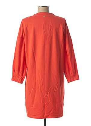 Robe courte manches 3/4 manches 3/4 orange I.CODE (By IKKS) femme