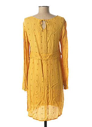 Robe courte manches longues manches longues jaune I.CODE (By IKKS) femme