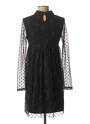 Robe courte coupe évasée manches longues noir I.CODE (By IKKS) femme