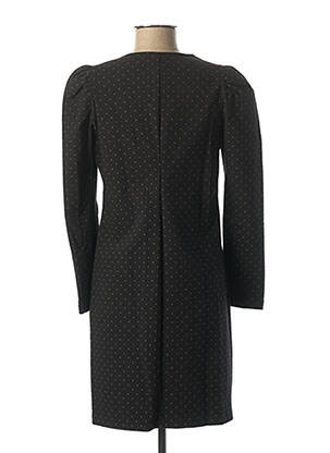 Robe mi-longue imprimé fantaisie noir I.CODE (By IKKS) femme