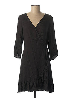 Robe courte manches 3/4 manches 3/4 noir I.CODE (By IKKS) femme