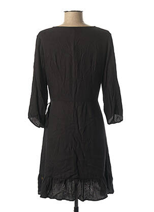 Robe courte manches 3/4 manches 3/4 noir I.CODE (By IKKS) femme