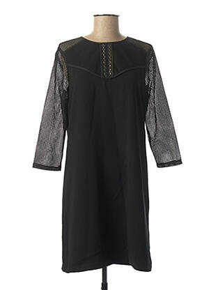 Robe courte manches 3/4 manches 3/4 noir I.CODE (By IKKS) femme