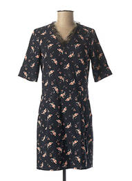 Robe courte manches courtes manches courtes bleu I.CODE (By IKKS) femme