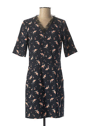 Robe courte manches courtes manches courtes bleu I.CODE (By IKKS) femme