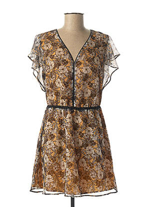 Robe courte coupe évasée jaune I.CODE (By IKKS) femme