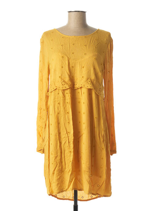 Robe courte jaune I.CODE (By IKKS) pour femme