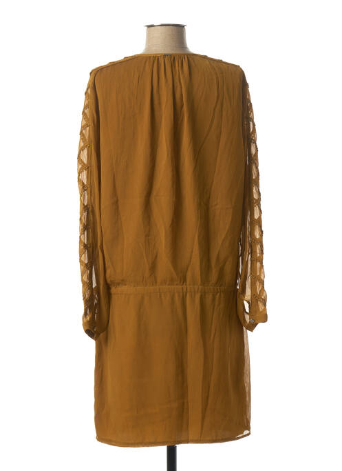 Robe courte jaune IKKS pour femme