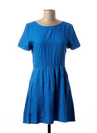 Robe mi-longue manches courtes manches courtes bleu I.CODE (By IKKS) femme