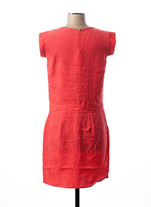 Robe courte manches courtes manches courtes orange I.CODE (By IKKS) femme